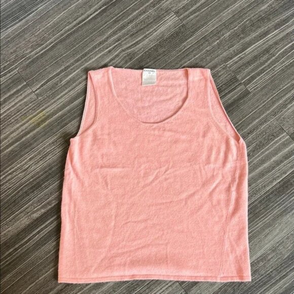 CHANEL Light Pink Tank Top - Picture 1 of 8